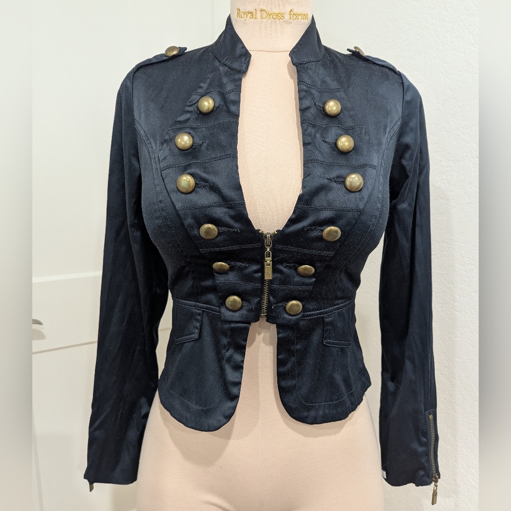 Forever 21 Military Style Crop Jacket